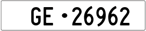 Trailer License Plate